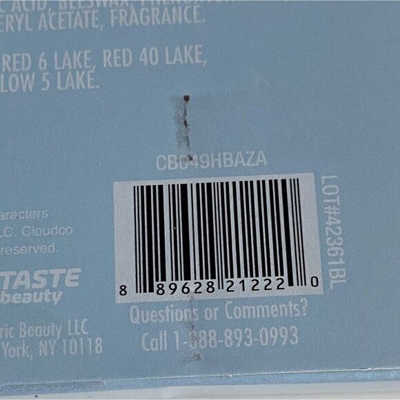 4 Pack Taste Beauty Care Bears Lip Balms Cherry Pecan Pie Blueberry Peppermint - Picture 9 of 10